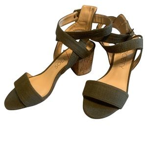 Sole Society cork heeled sandals